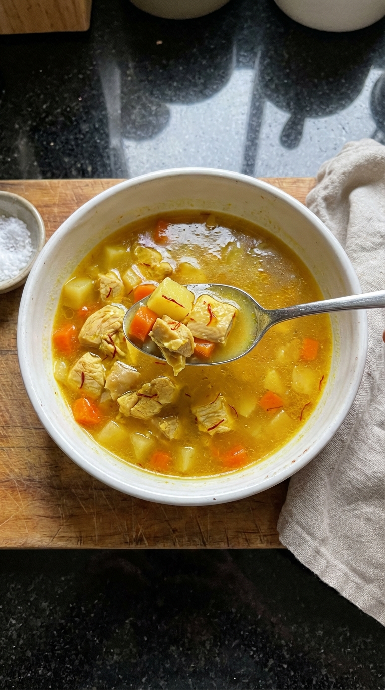 Saffron Chicken Soup Special