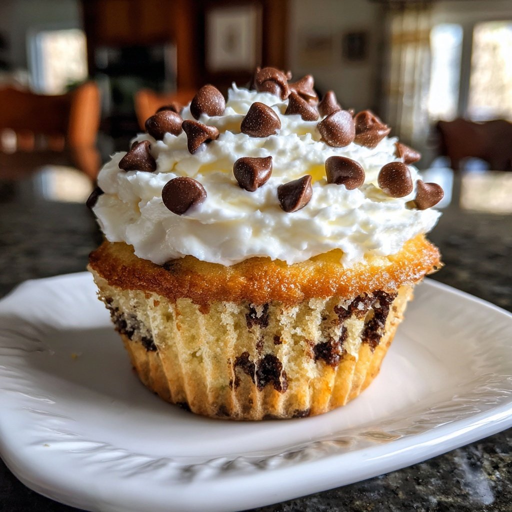 Chocolate Chip Vanilla Cupcake
