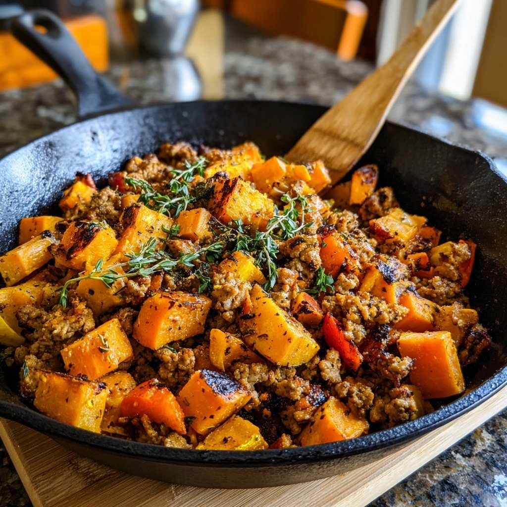 Turkey Sweet Potato Skillet