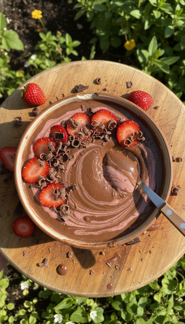 Chocolate Strawberry Smoothie Bowl