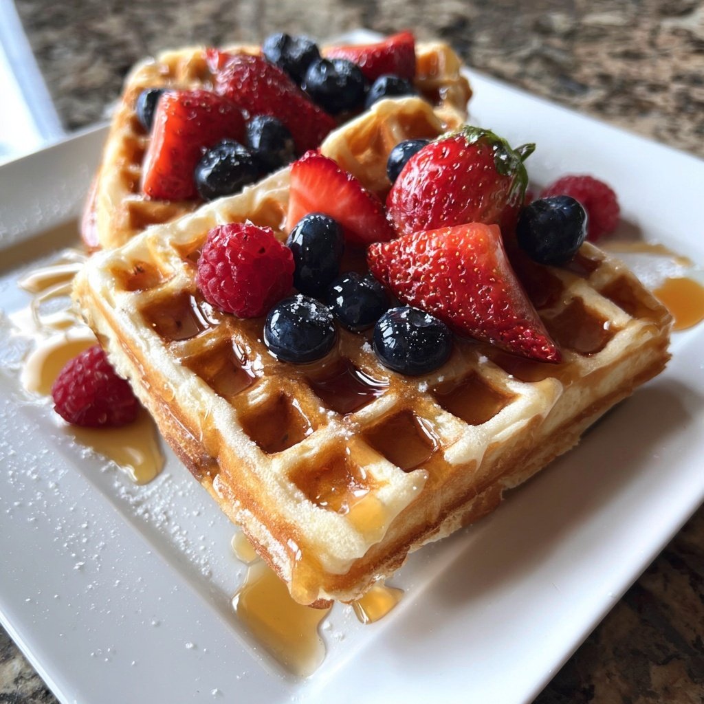 Greek Yogurt Protein Waffles