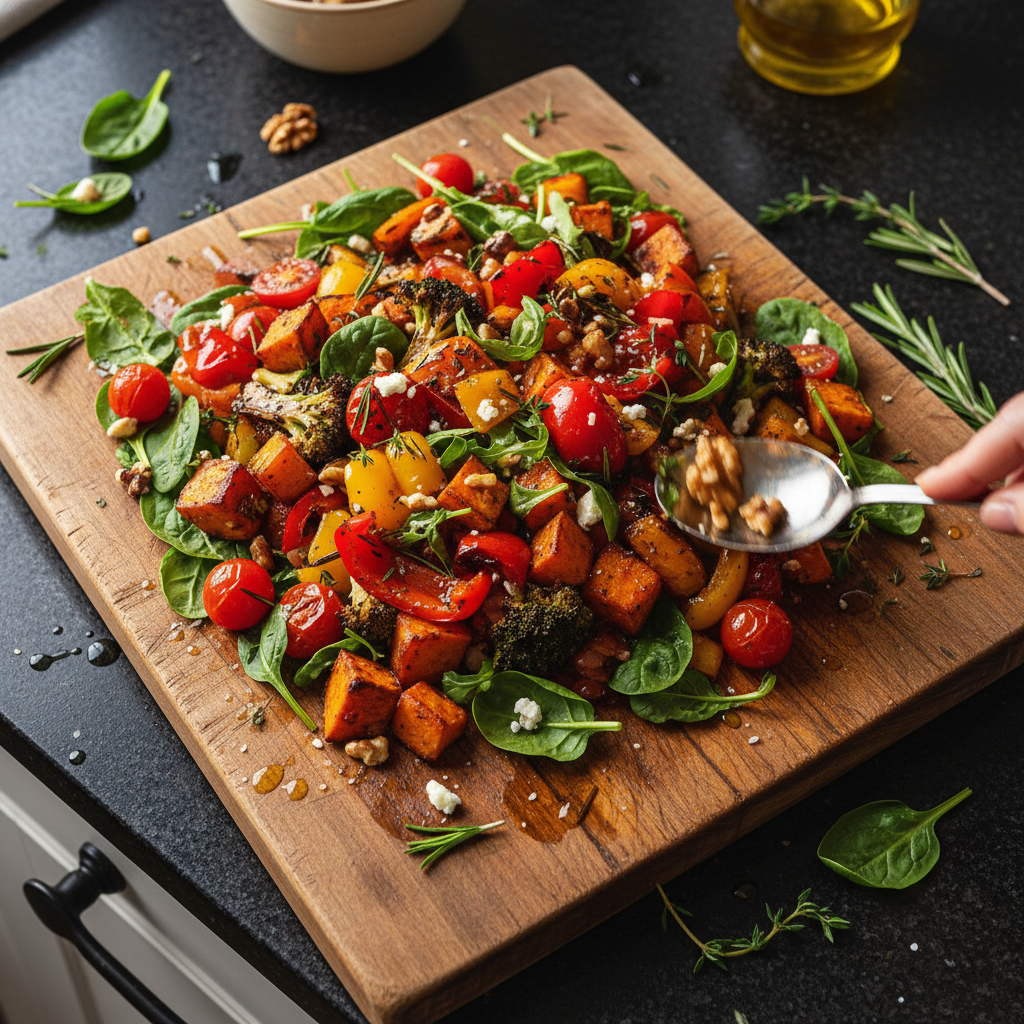 Hearty Roasted Vegetable Salad