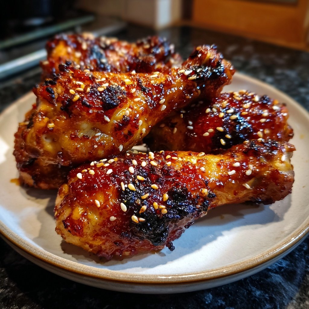 Honey Soy Chicken Drumsticks Sticky