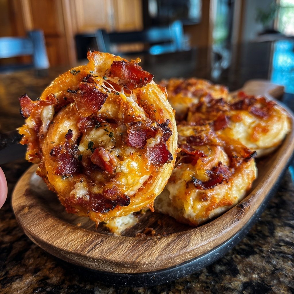 Cheddar Bacon Ranch Pinwheels