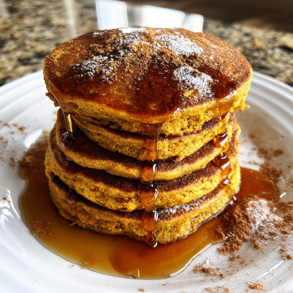 Fluffy Gingerbread Pancakes Maple Syrup