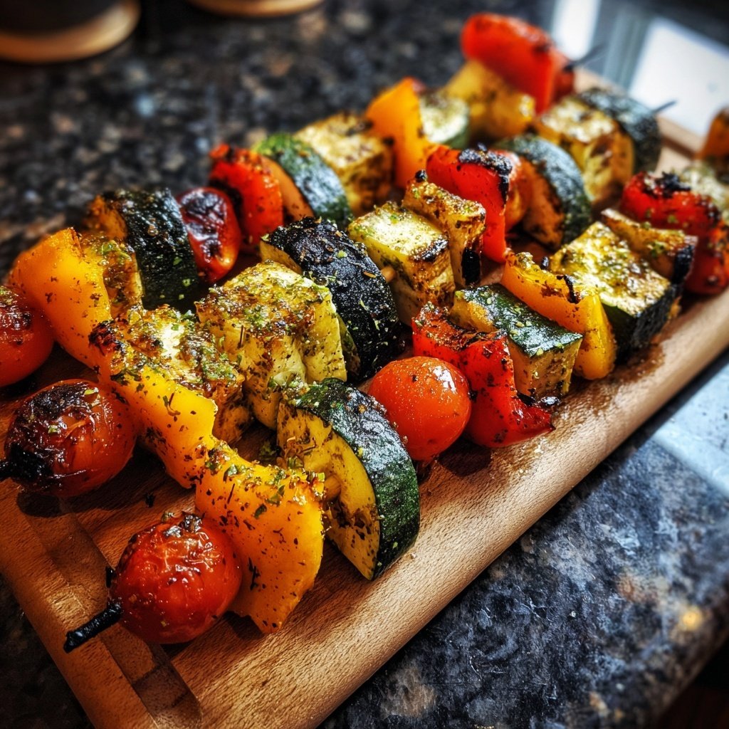 Marinated Grilled Veggie Skewers