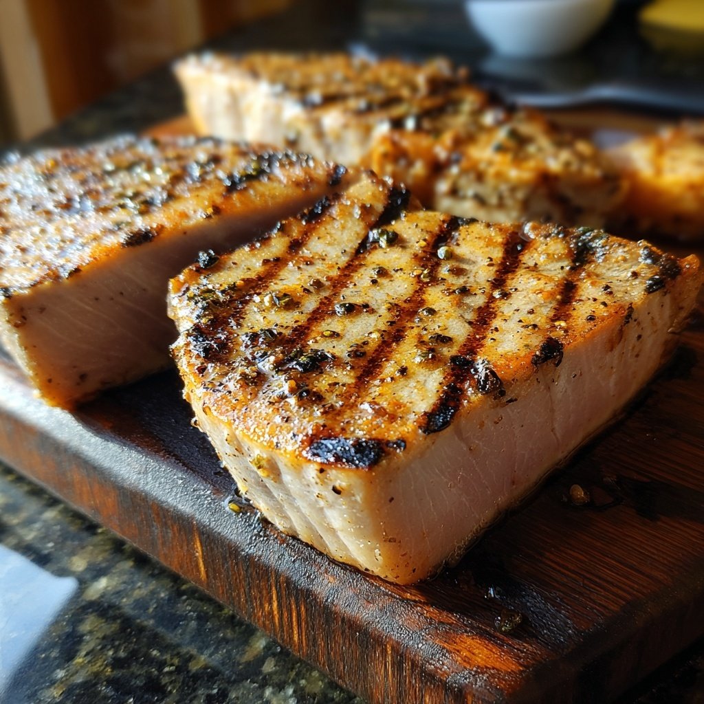 Grilled Tuna with Turf Sides