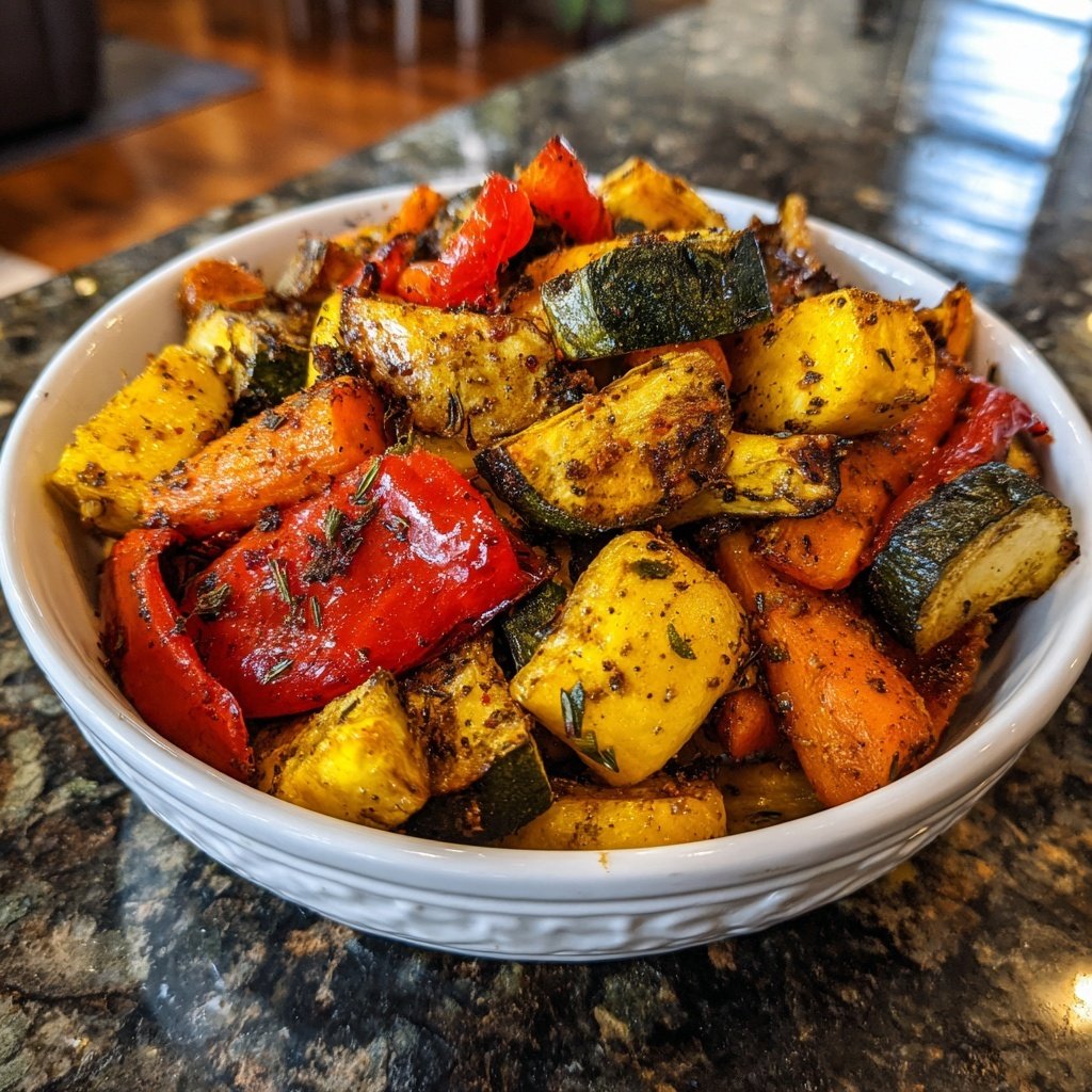 Lemon Garlic Roasted Veggies