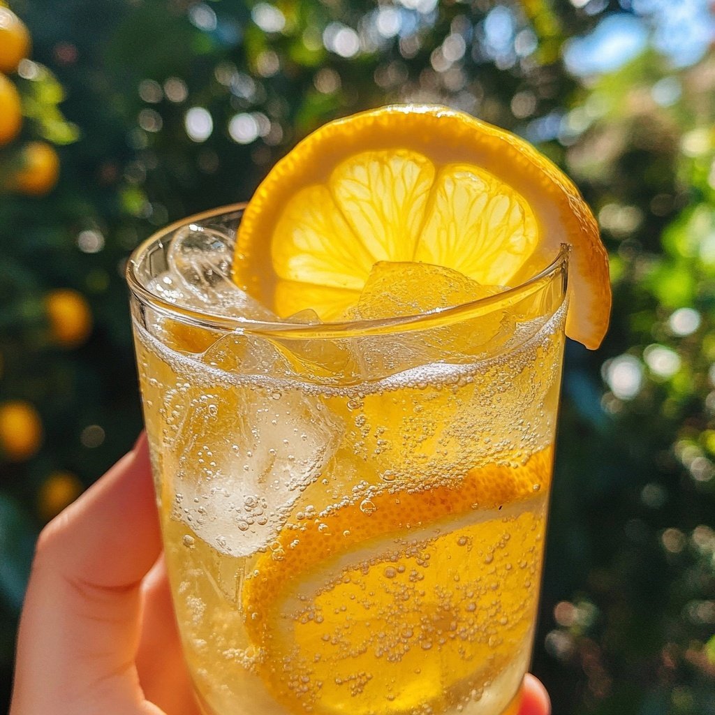 Meyer Lemon Fizz Mocktail