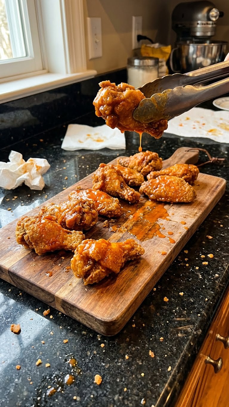 Crispy Buffalo Chicken Love Wings