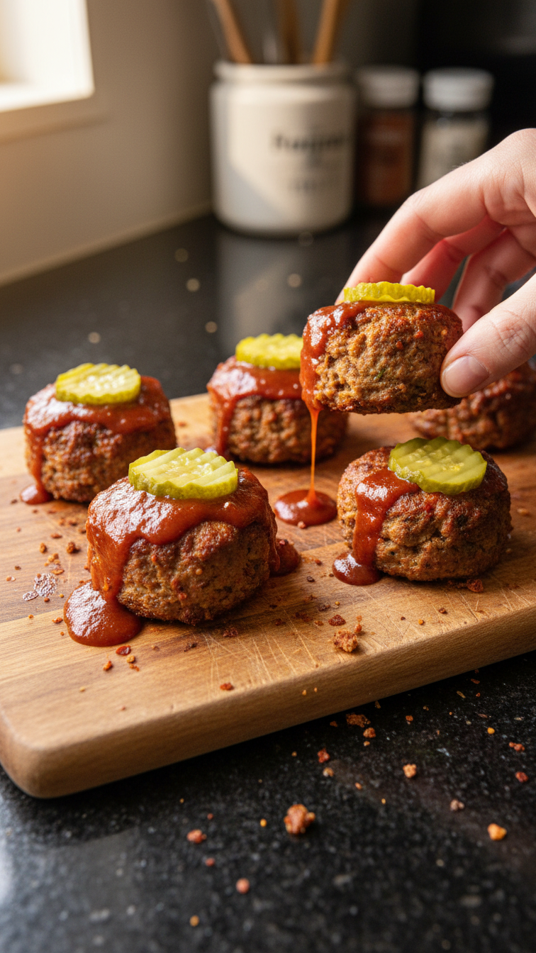 Mini Fiery Meatloaf Sliders