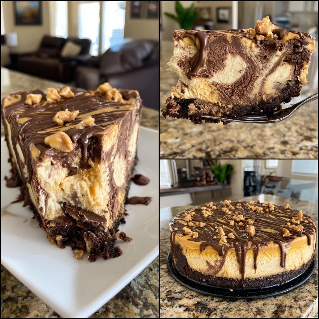 Chocolate Peanut Butter Cheesecake