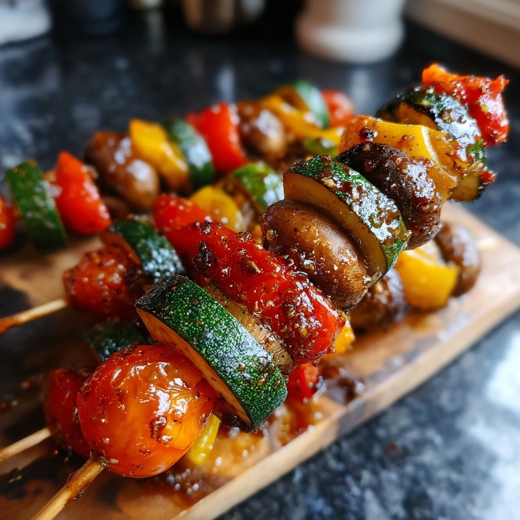 Sweet and Savory Veggie Skewers