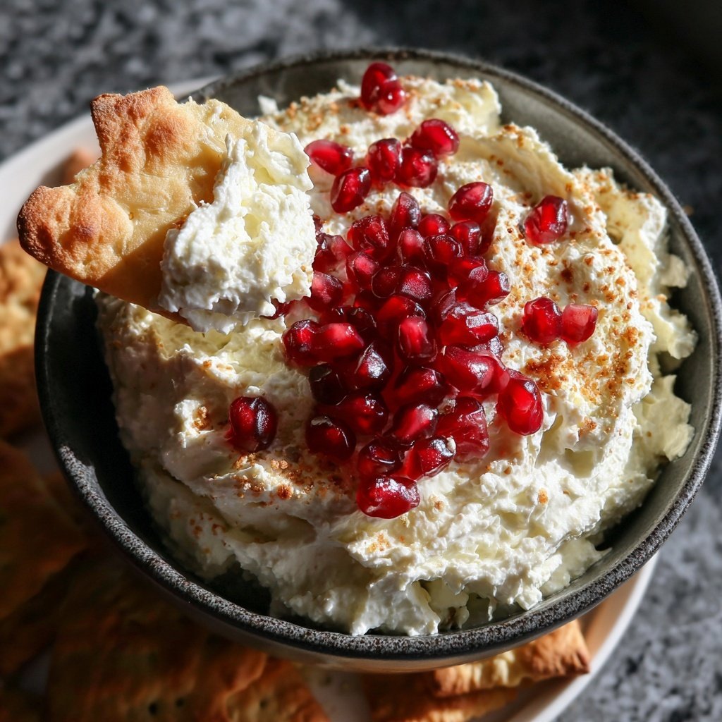Whipped Feta and Pomegranate Dip