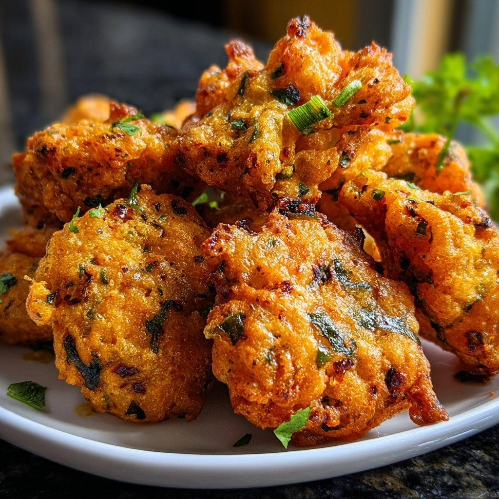 Crispy Veggie Pakoras Snack