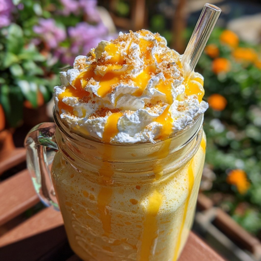 Mango Vanilla Sparkling Frappuccino