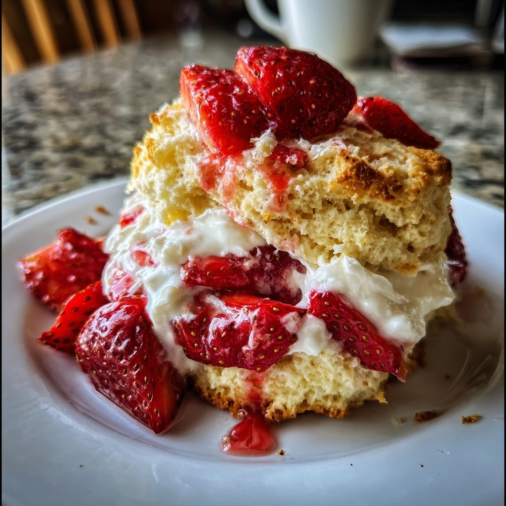 Vegan Strawberry Shortcake with Coconut Cream