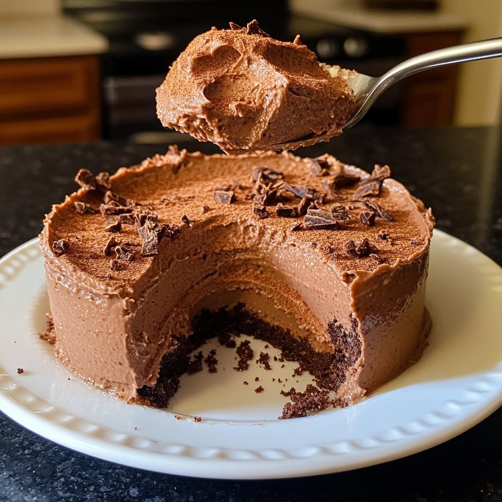 Chocolate Cinnamon Mousse with Gingerbread Crunch