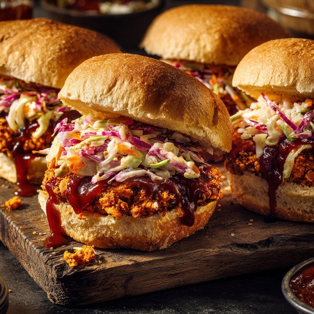 Vegan BBQ Chickpea Sliders