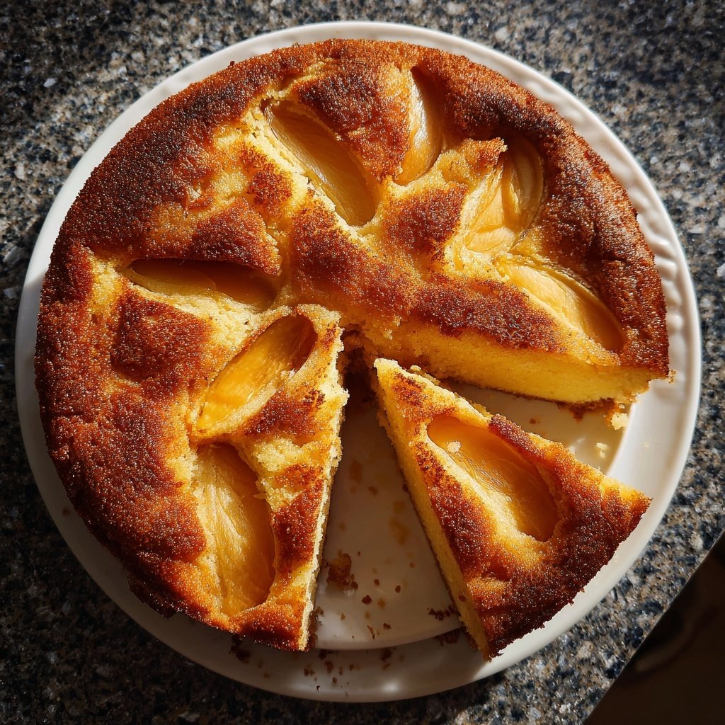 Saffron Cake White Peach Cinnamon