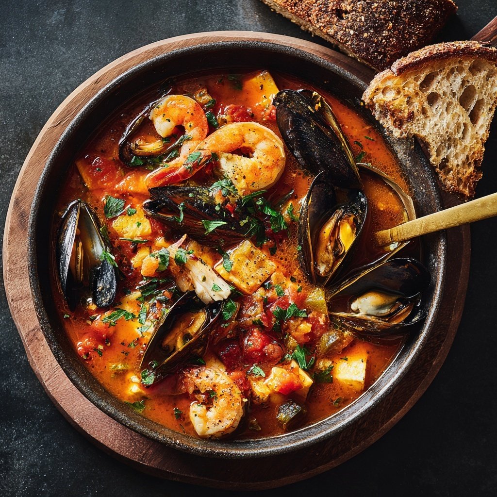 Rich and Hearty Italian Seafood Stew