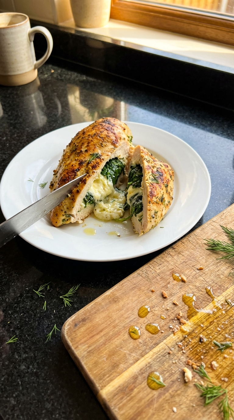 Spinach and Feta Stuffed Chicken