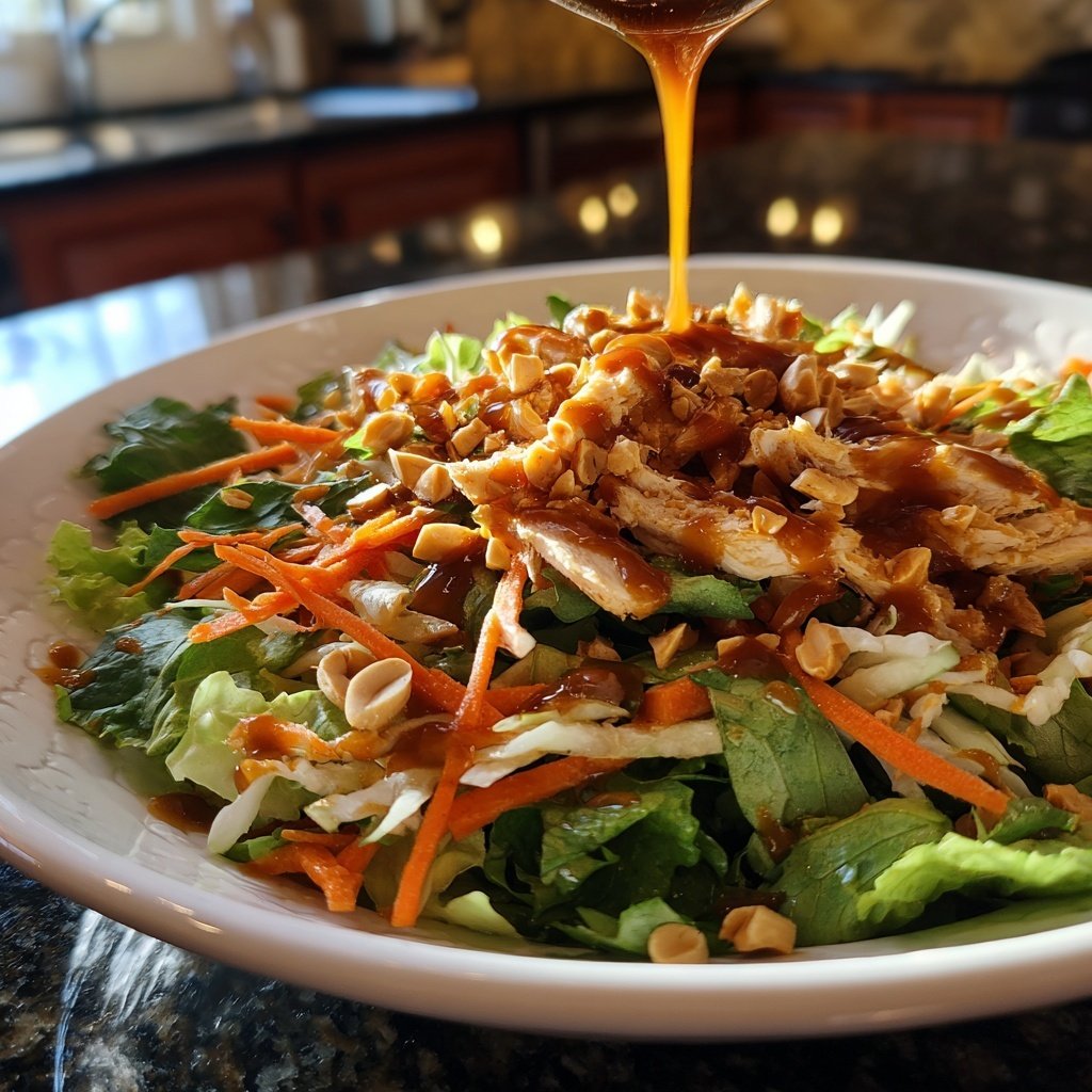 Thai Chicken Salad with Peanut Dressing