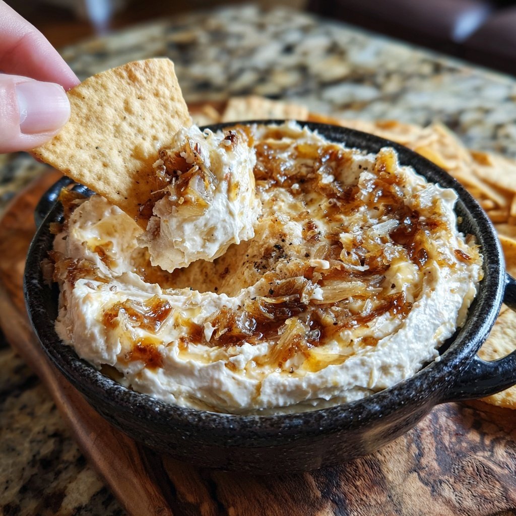 Caramelized Onion Dip Cream Cheese