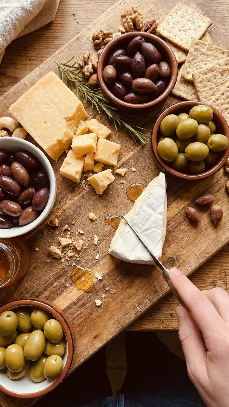 Hearty Olives and Cheese Platter