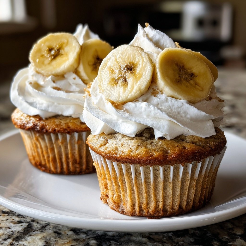 Banana Cream Pie Cupcakes
