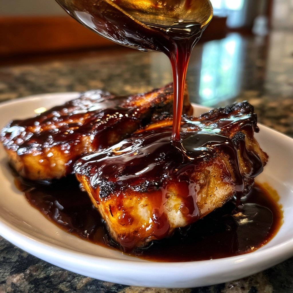 Brown Sugar Balsamic Glaze for Pork Chops​