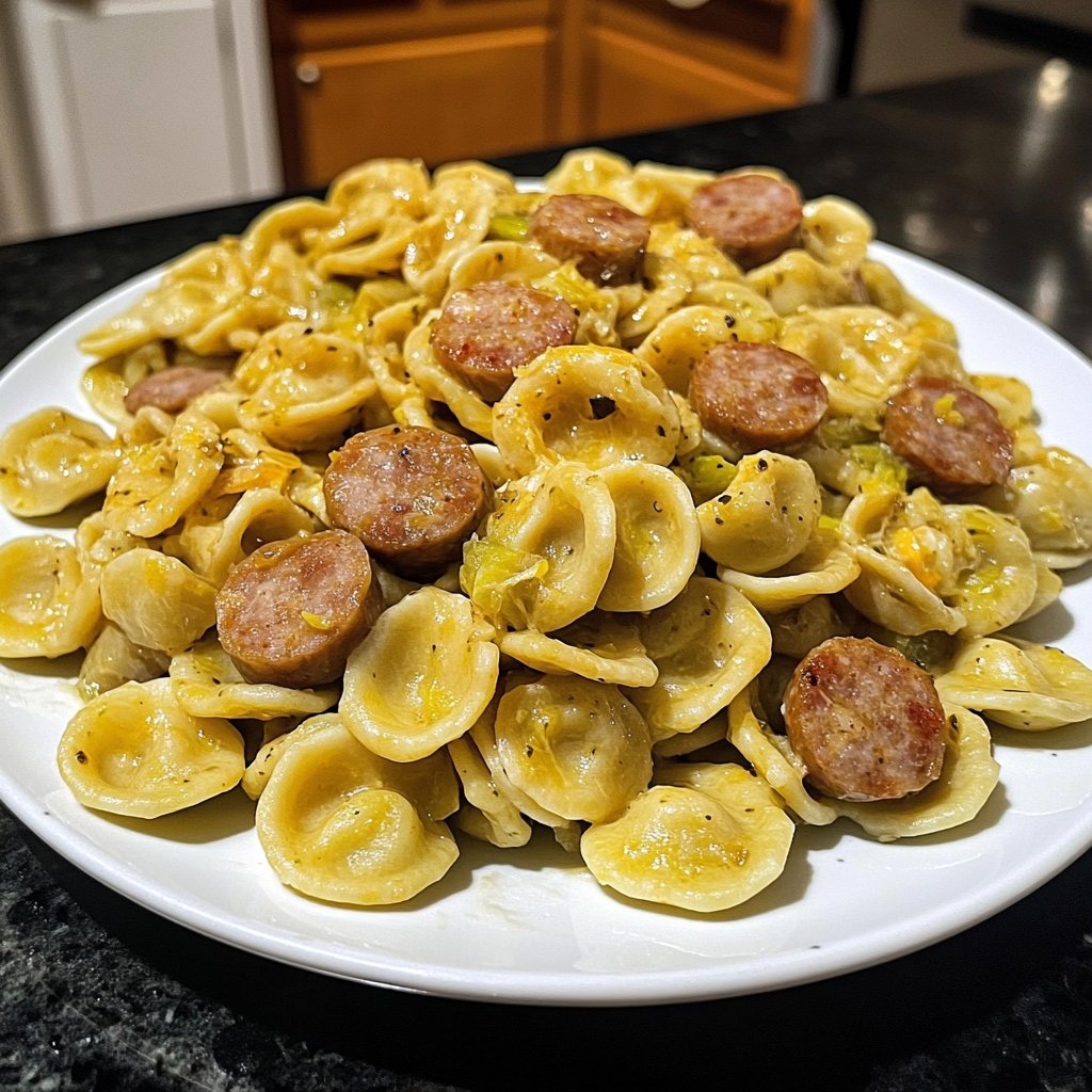 Sausage and Leek Orecchiette