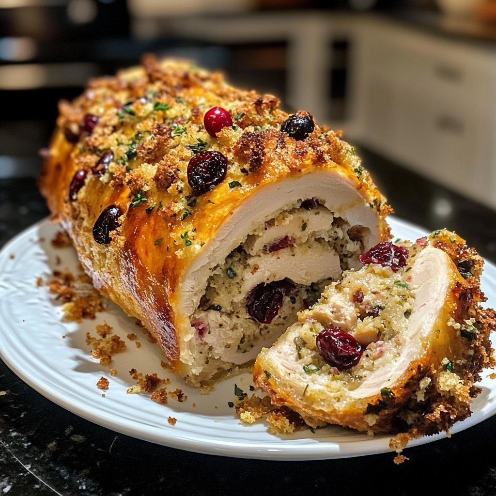 Stuffed Turkey Roll