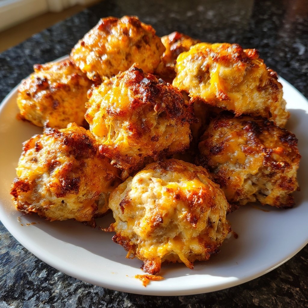 Sausage Balls with Red Lobster Biscuit Mix