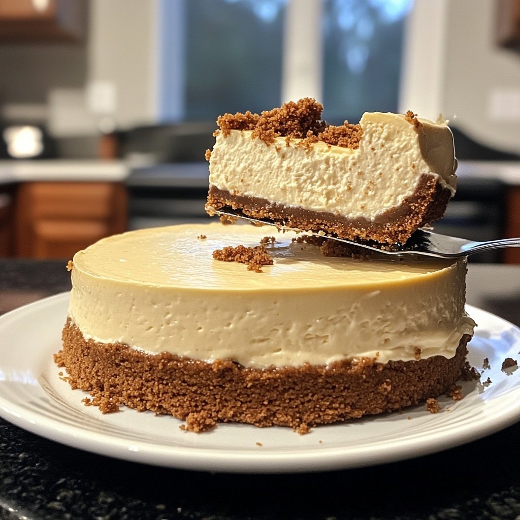 Creamy Cheesecake with Speculoos Cookie Base