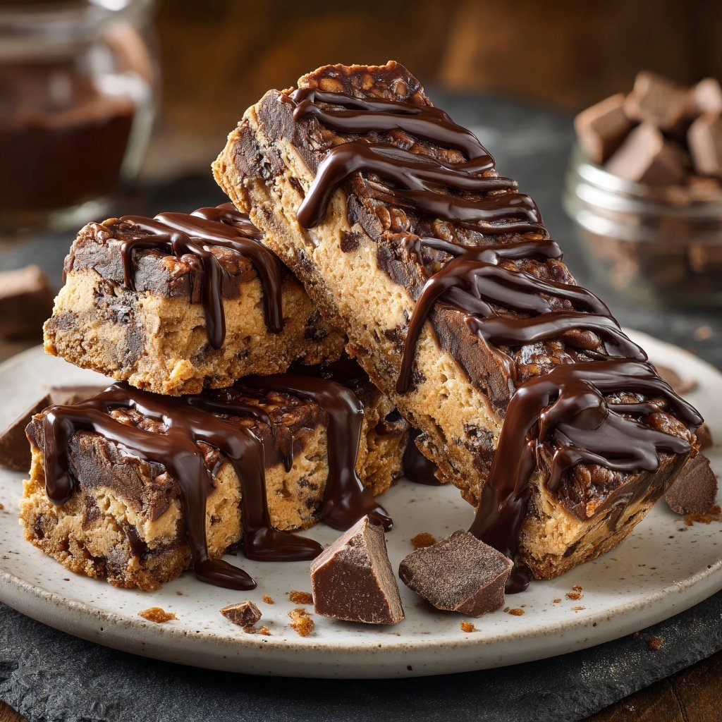 Rich Choco-Fudge Cottage Cheese Bars