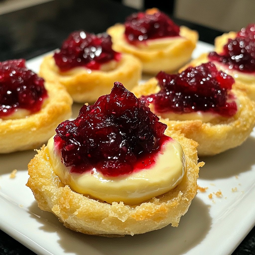 Mini Cranberry Brie Bites