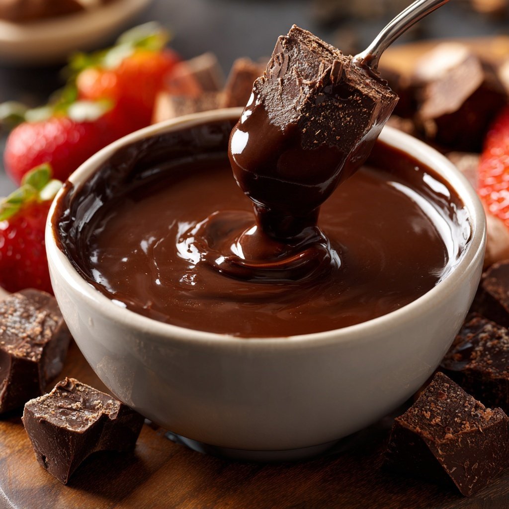 Decadent Double Chocolate Fondue