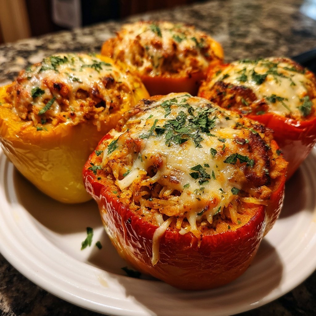 Turkey Stuffed Bell Peppers