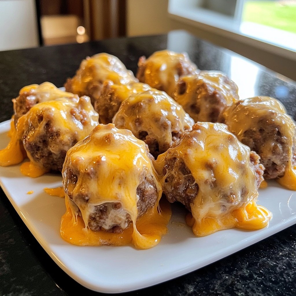 Cheesy Pull Apart Christmas Sausage Balls