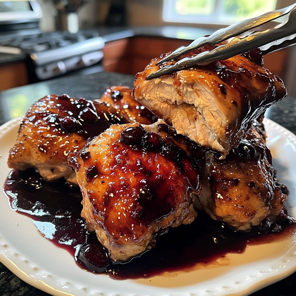 Cherry Balsamic Glazed Chicken