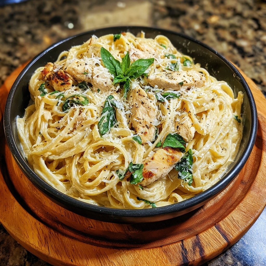 Creamy Garlic High-Protein Pasta