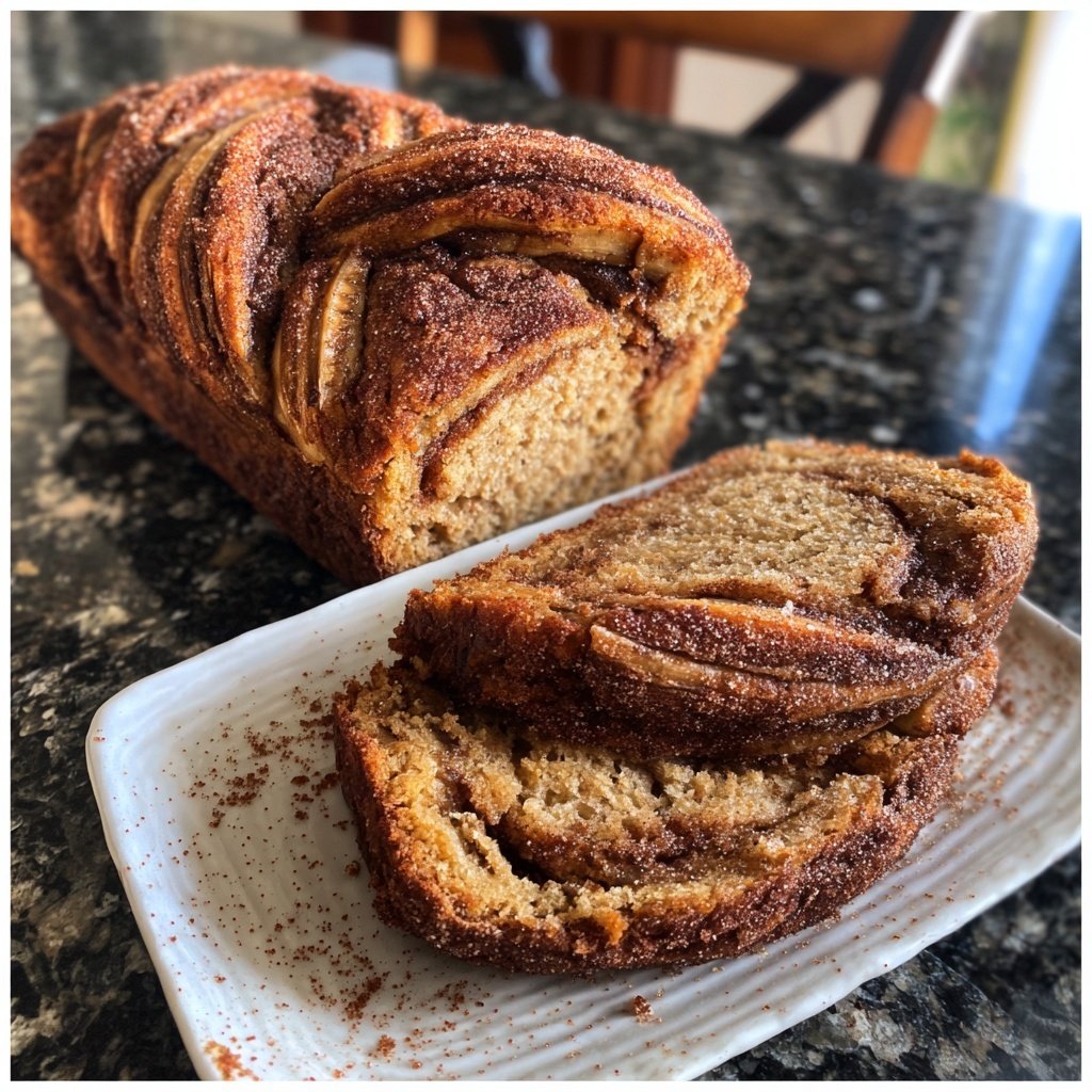 Gingerbread Banana Bread Twist